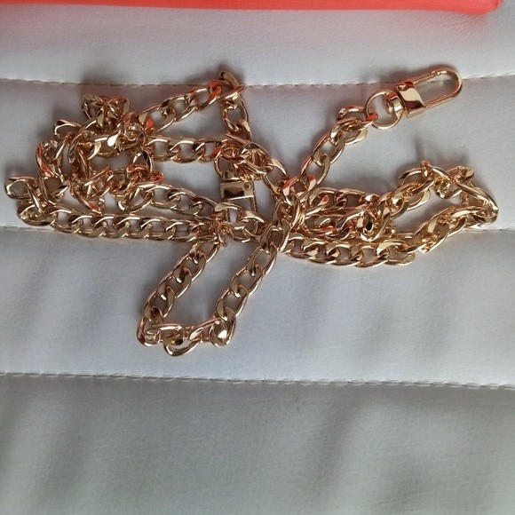 Gucci Red/Orange Leather Horse bit long wallet Authentic w/Chain & insert - Picture 3 of 15